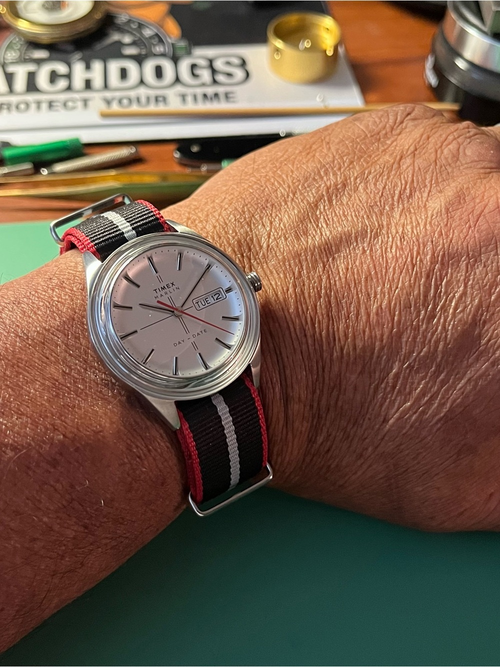 Timex Marlin Silver Dial Watch - Picture 4 of 7